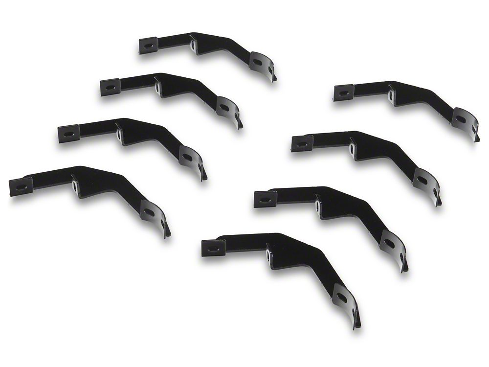 RedRock 4-Inch Oval Straight Side Step Bars; Black (19-25 Silverado 1500 Crew Cab)