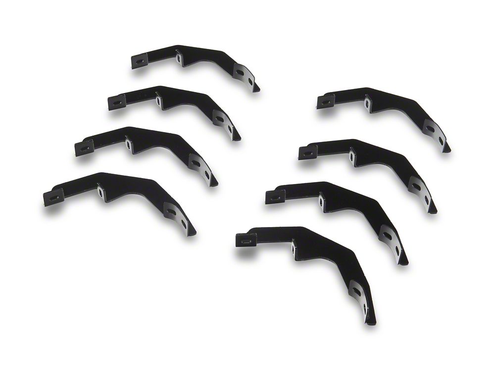 RedRock 5-Inch Oval Bent Wheel to Wheel Side Step Bars; Stainless Steel (19-25 Silverado 1500 Crew Cab w/ 5.80-Foot Short Box)