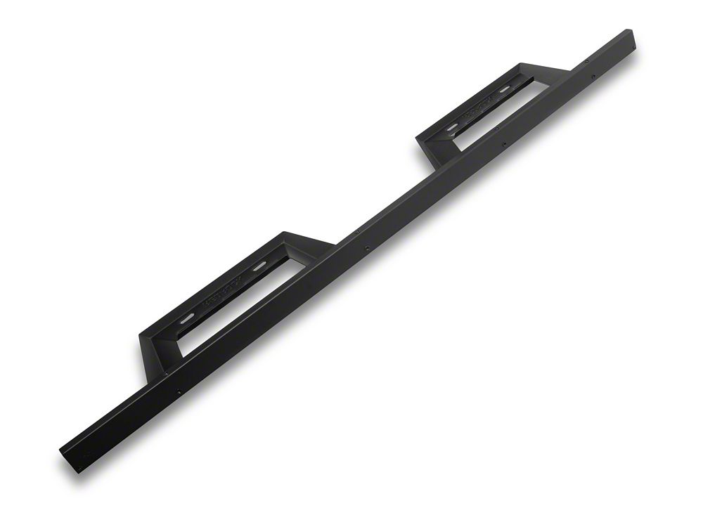 RedRock 4-Inch Drop TC1 Running Boards; Textured Black (07-18 Silverado 1500 Crew Cab)