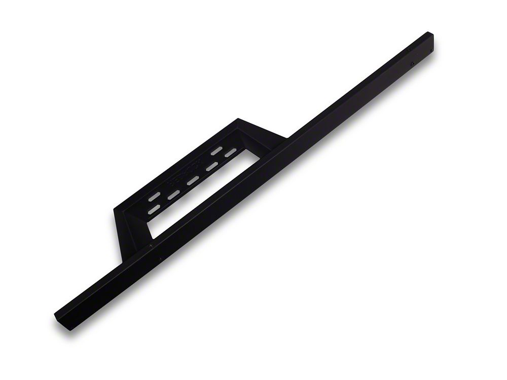 RedRock 4-Inch Drop TC1 Running Boards; Textured Black (19-25 Silverado 1500 Regular Cab)