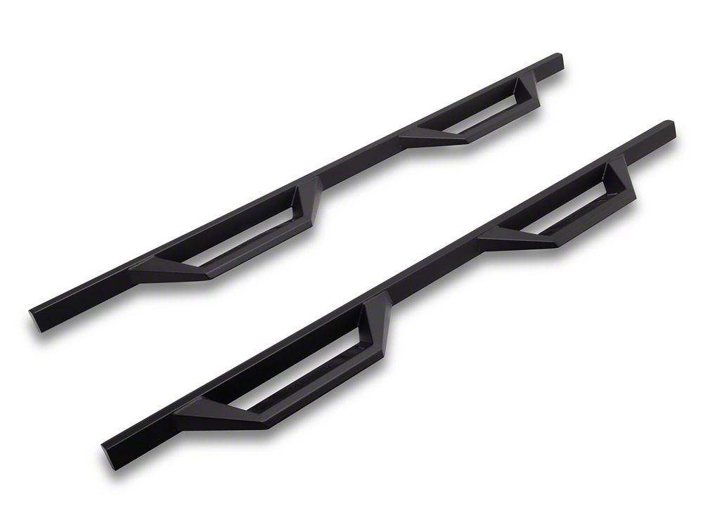 RedRock TC2 Drop Step Running Boards; Textured Black (19-25 Silverado 1500 Crew Cab)