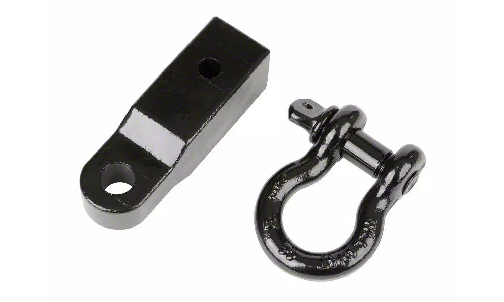 RedRock 2-Inch Receiver Hitch D-Ring Shackle Assembly (Universal; Some Adaptation May Be Required)