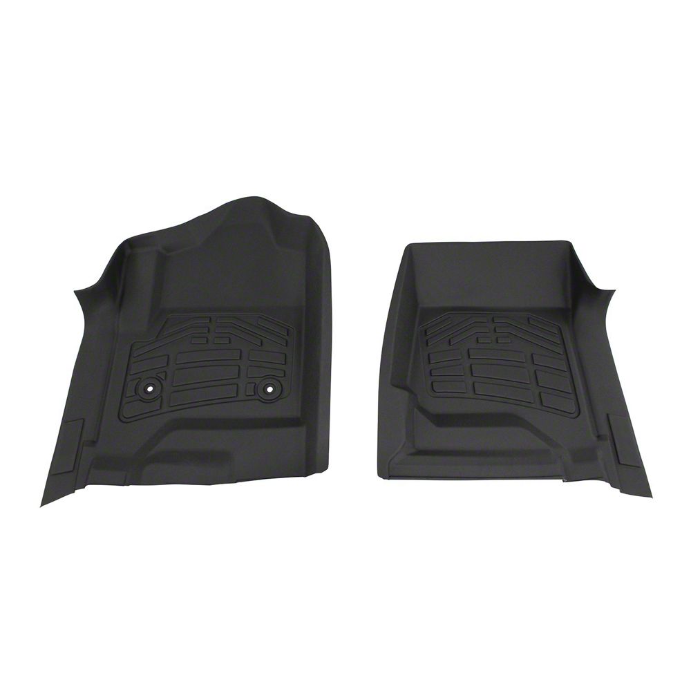 RedRock Sure-Fit Front Floor Liners; Black (14-18 Sierra 1500)
