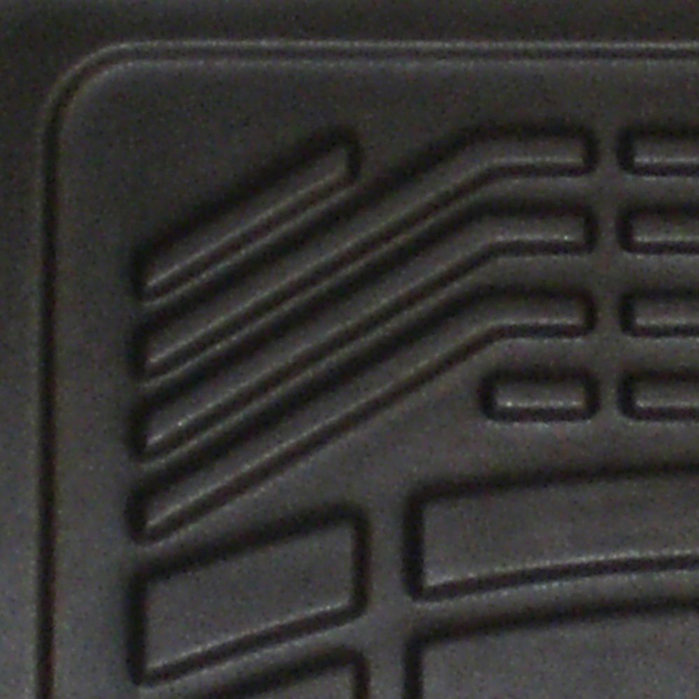 RedRock Sure-Fit Front Floor Liners; Black (14-18 Sierra 1500)
