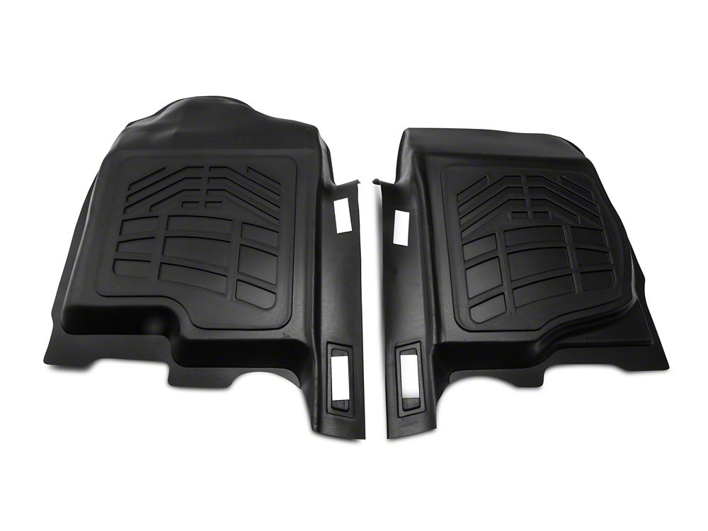 RedRock Sure-Fit Front Floor Liners; Black (07-13 Sierra 1500)