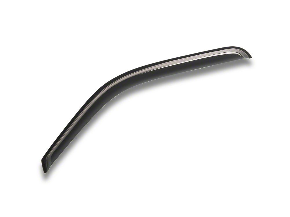 RedRock Window Deflectors; Front; Smoked (07-13 Sierra 1500 Regular Cab)