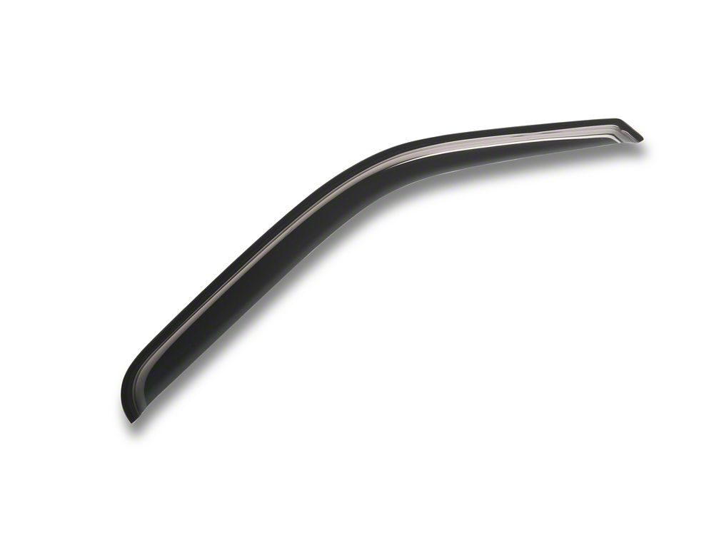 RedRock Window Deflectors; Front; Smoked (07-13 Sierra 1500 Regular Cab)