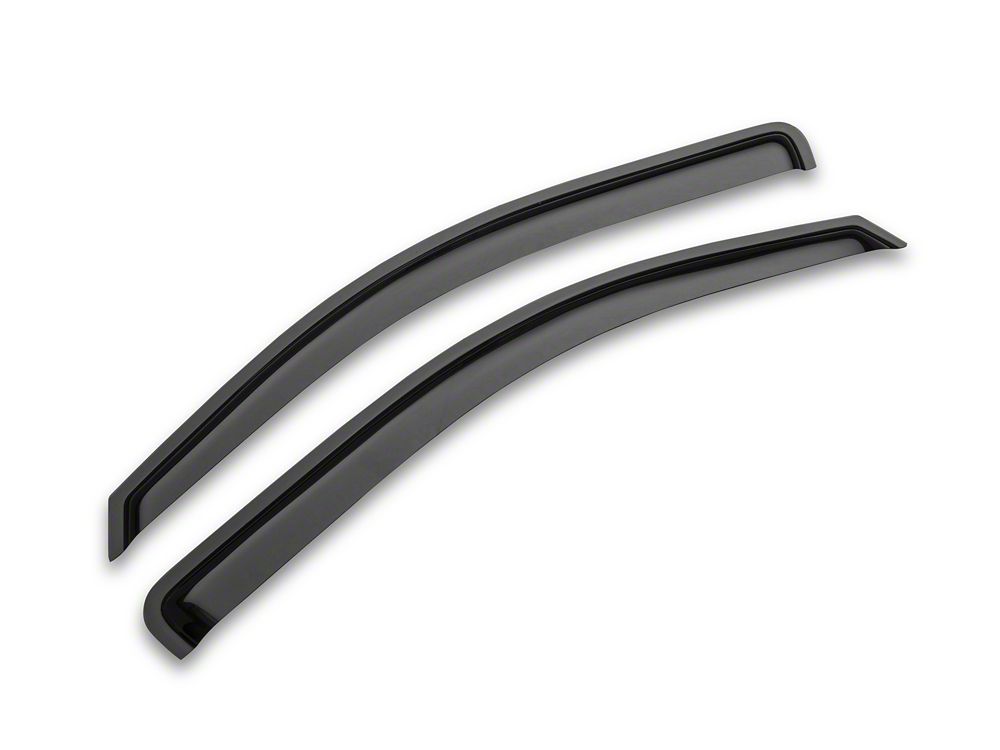 RedRock Window Deflectors; Front and Rear; Smoked (14-18 Sierra 1500 Crew Cab)