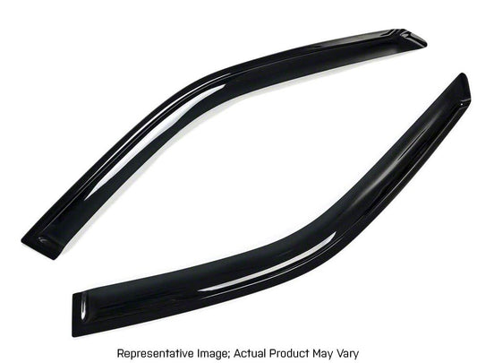 RedRock Window Deflectors; Front; Smoked (99-06 Sierra 1500 Regular Cab)