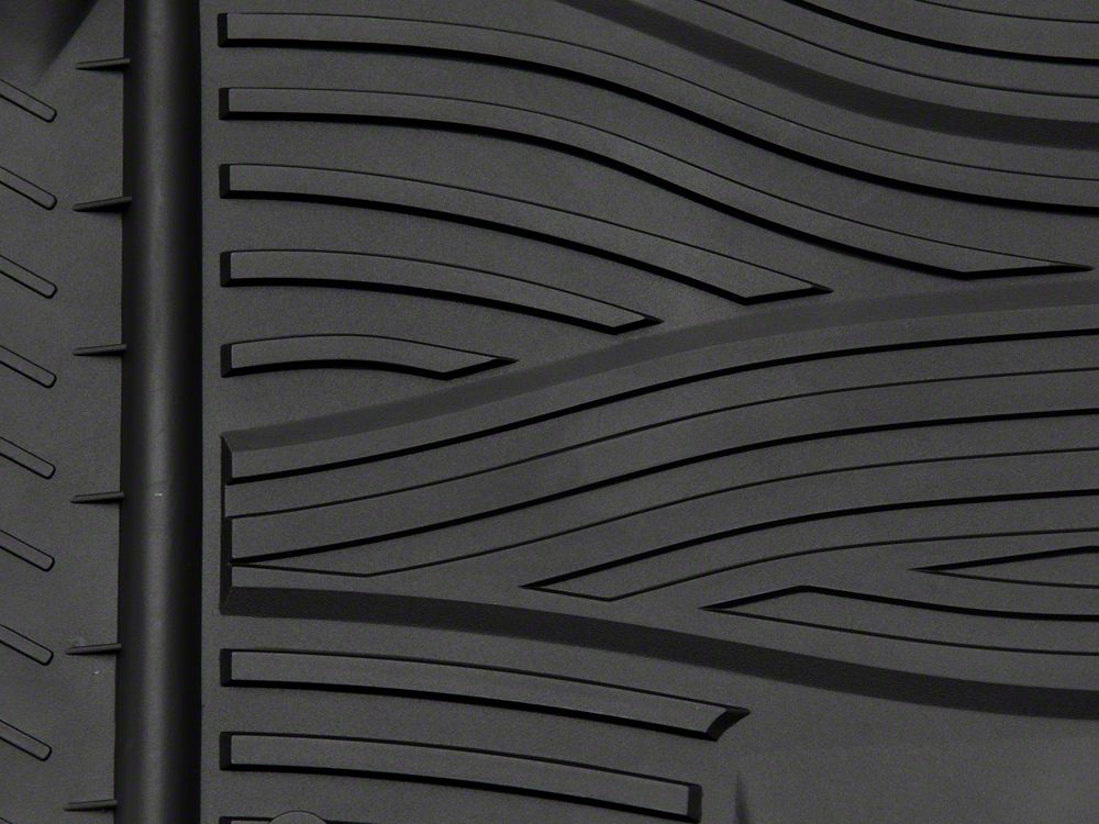 RedRock Molded Front Floor Liners; Black (14-18 Sierra 1500)