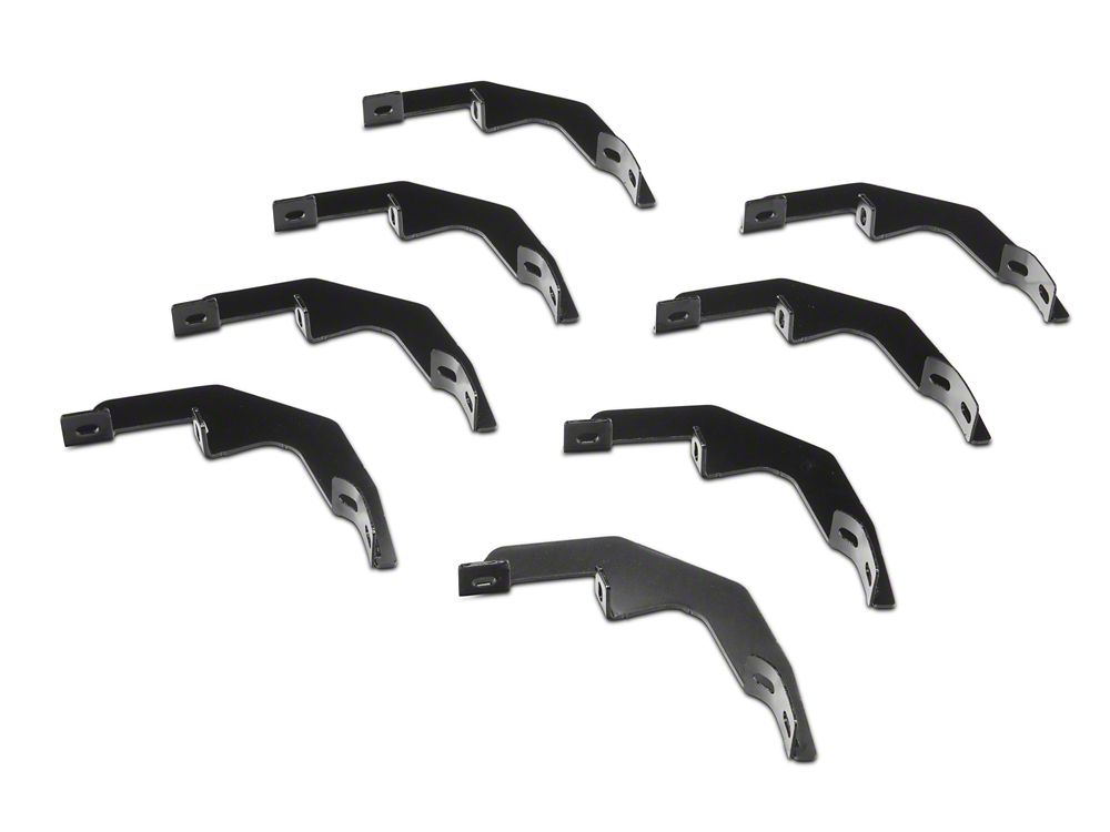 RedRock 5-Inch Oval Bent Wheel to Wheel Side Step Bars; Stainless Steel (19-25 Sierra 1500 Crew Cab w/ 6.50-Foot Standard Box)