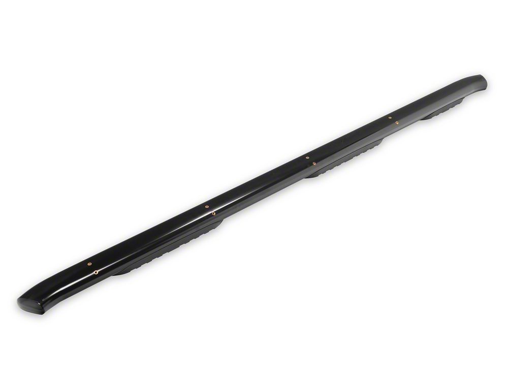 RedRock 5-Inch Oval Bent Wheel to Wheel Side Step Bars; Black (19-25 Sierra 1500 Crew Cab w/ 6.50-Foot Standard Box)