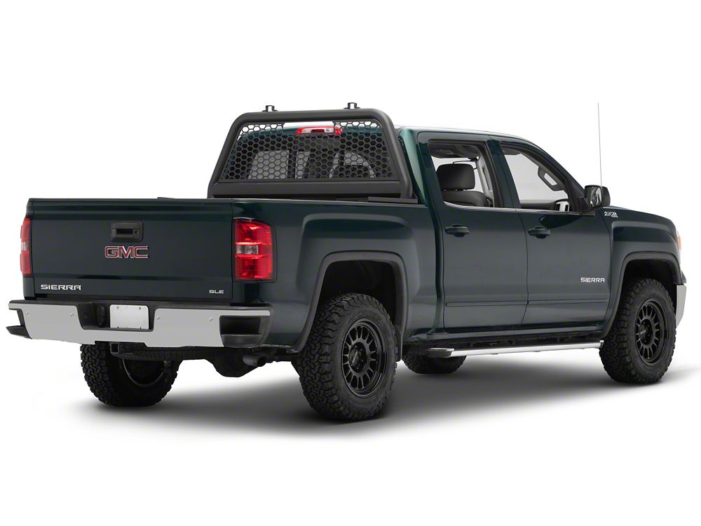 RedRock HD Headache Rack; Textured Black (07-18 Sierra 1500)