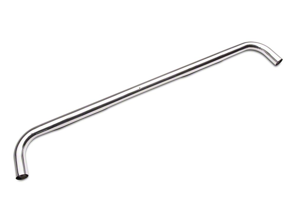 RedRock 4-Inch Oval Bent End Side Step Bars; Stainless Steel (19-25 Sierra 1500 Double Cab)