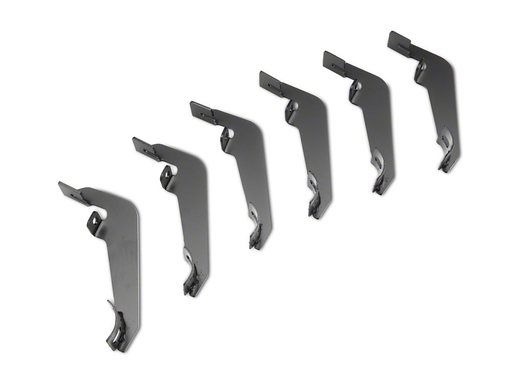 RedRock 4-Inch Oval Bent End Side Step Bars; Stainless Steel (19-25 Sierra 1500 Double Cab)