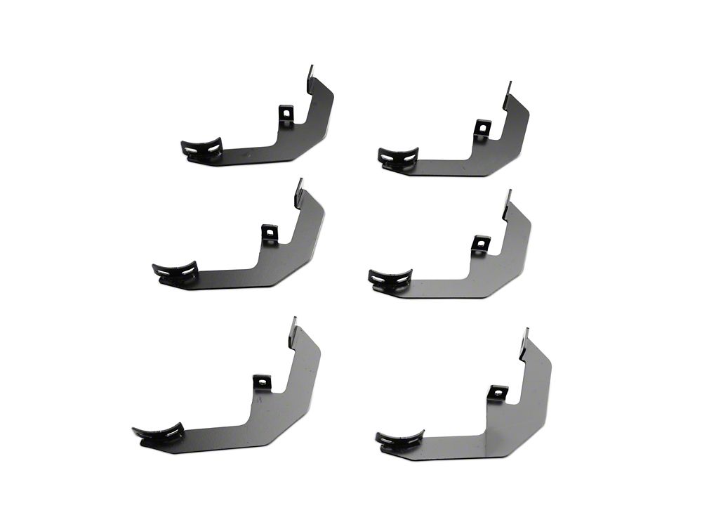 RedRock 4-Inch Oval Straight End Side Step Bars; Stainless Steel (19-25 Sierra 1500 Crew Cab)