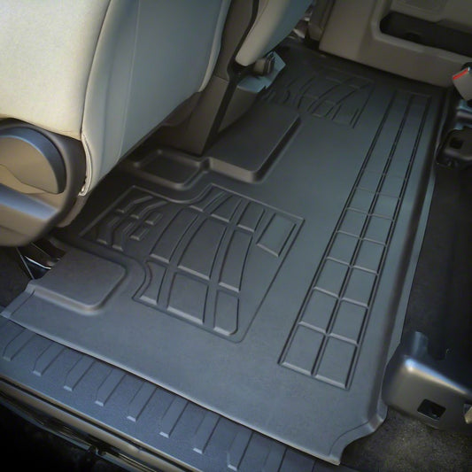 RedRock Sure-Fit Second Row Floor Liner; Black (17-25 F-350 Super Duty SuperCab)