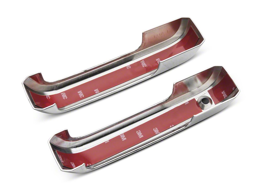 RedRock Door Handle Covers; Door Pulls Only; Chrome (17-22 F-250 Super Duty Regular Cab, SuperCab)