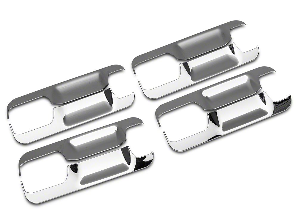 RedRock Door Handle Covers; Buckets Only; Chrome (17-22 F-250 Super Duty SuperCrew)