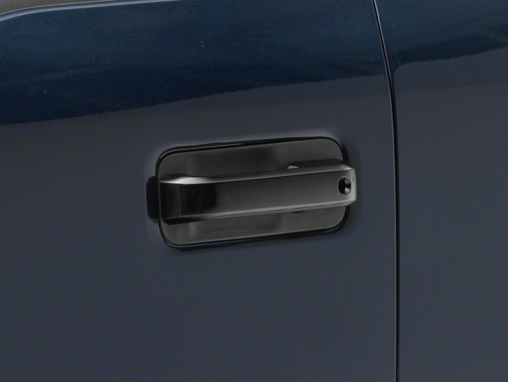 RedRock Door Handle Covers; Black (17-22 F-250 Super Duty SuperCrew)