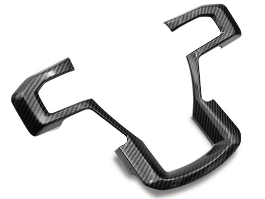 RedRock Steering Wheel Trim; Carbon Fiber (17-22 F-250 Super Duty)