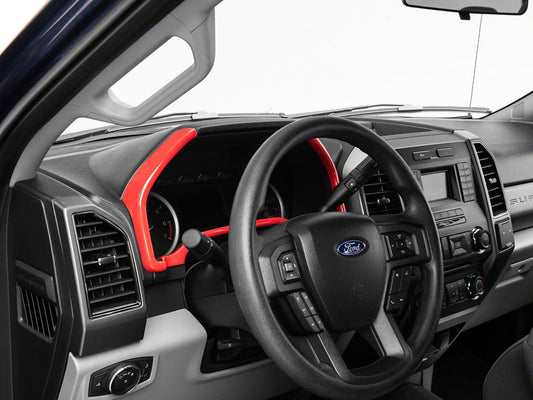 RedRock Gauge Cluster Bezel; Red (17-22 F-250 Super Duty)