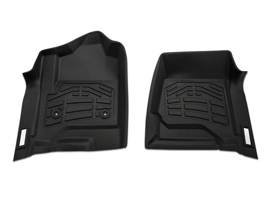 RedRock Sure-Fit Front Floor Liners; Black (15-19 Sierra 3500 HD)