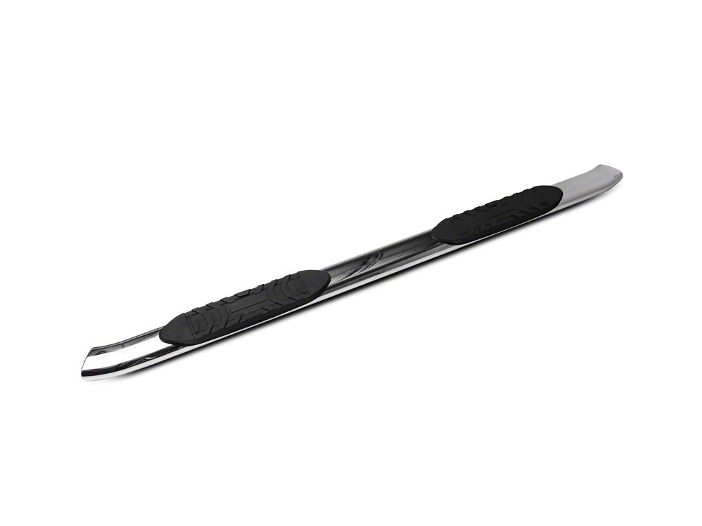 RedRock 5-Inch Oval Bent End Side Step Bars; Stainless Steel (20-25 Sierra 3500 HD Crew Cab)