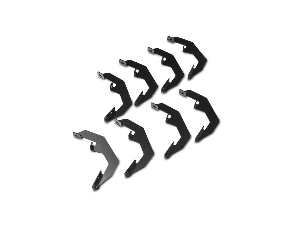 RedRock 5-Inch Oval Bent End Side Step Bars; Stainless Steel (20-25 Sierra 3500 HD Crew Cab)