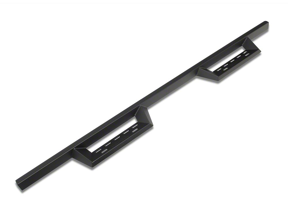 RedRock 4-Inch Drop TC1 Running Boards; Textured Black (20-25 Sierra 3500 HD Crew Cab)