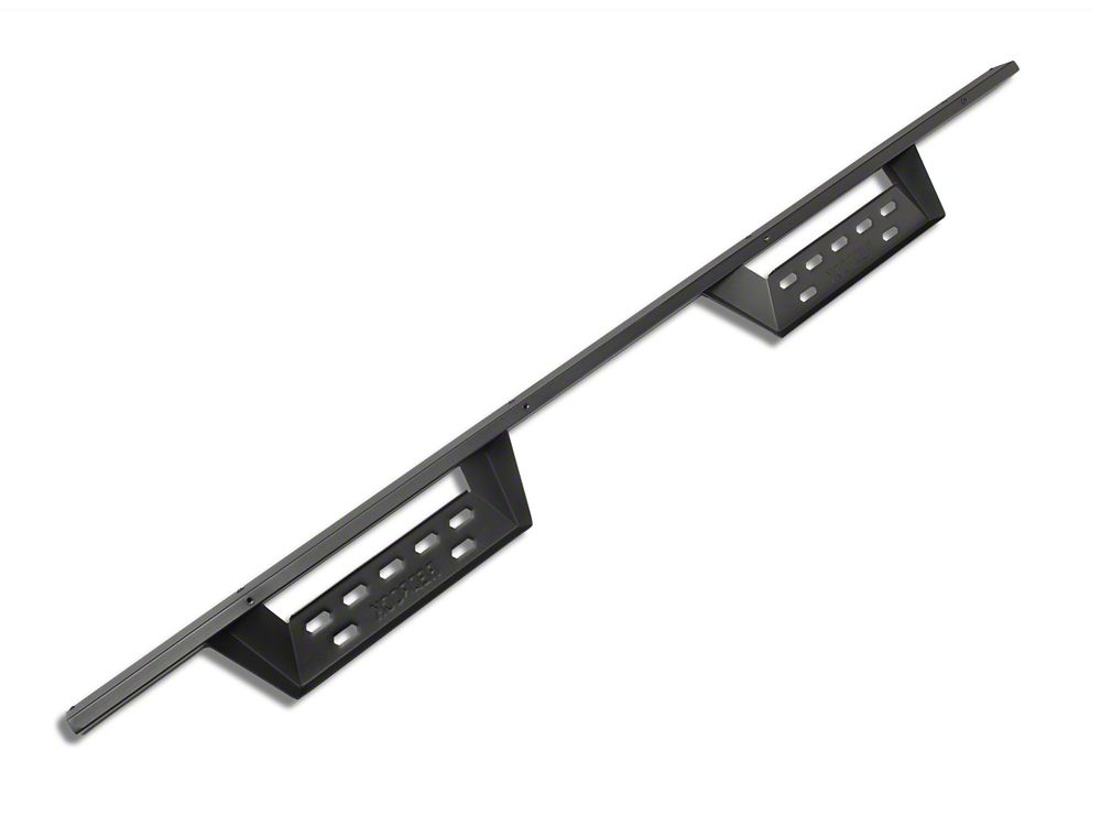 RedRock 4-Inch Drop TC1 Running Boards; Textured Black (20-25 Sierra 3500 HD Crew Cab)