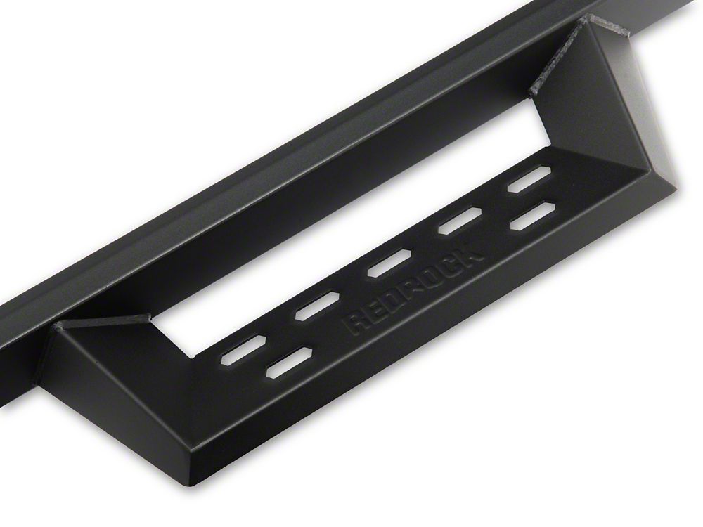 RedRock 4-Inch Drop TC1 Running Boards; Textured Black (20-25 Sierra 3500 HD Crew Cab)