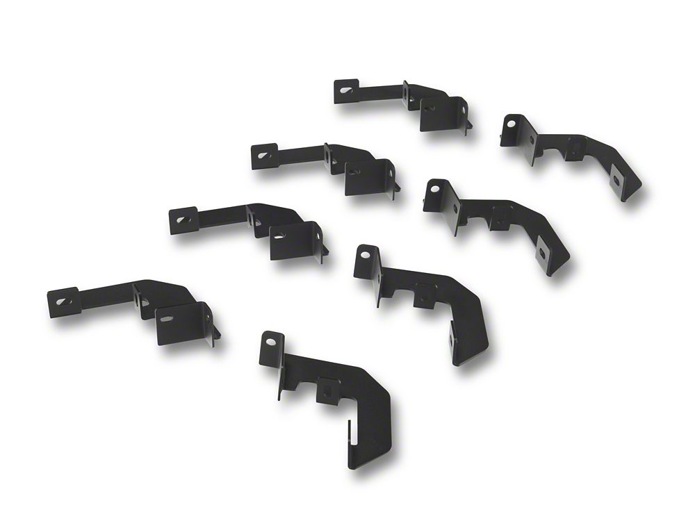 RedRock 4-Inch Drop TC1 Running Boards; Textured Black (20-25 Sierra 3500 HD Crew Cab)