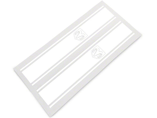 RAM Licensed by RedRock RAM Head Vertical Stripe; White (03-18 RAM 3500)