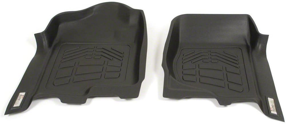RedRock Sure-Fit Front Floor Liners; Black (07-14 Sierra 3500 HD)