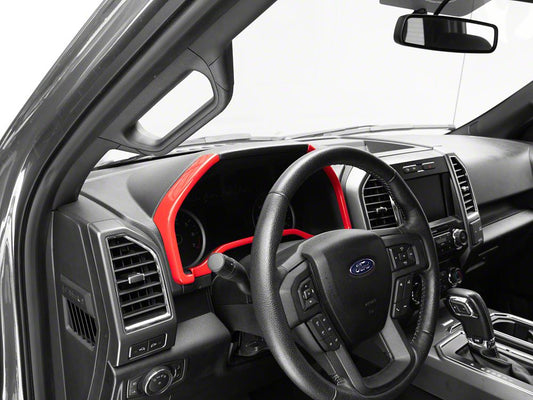 RedRock Gauge Cluster Bezel; Red (17-22 F-350 Super Duty)