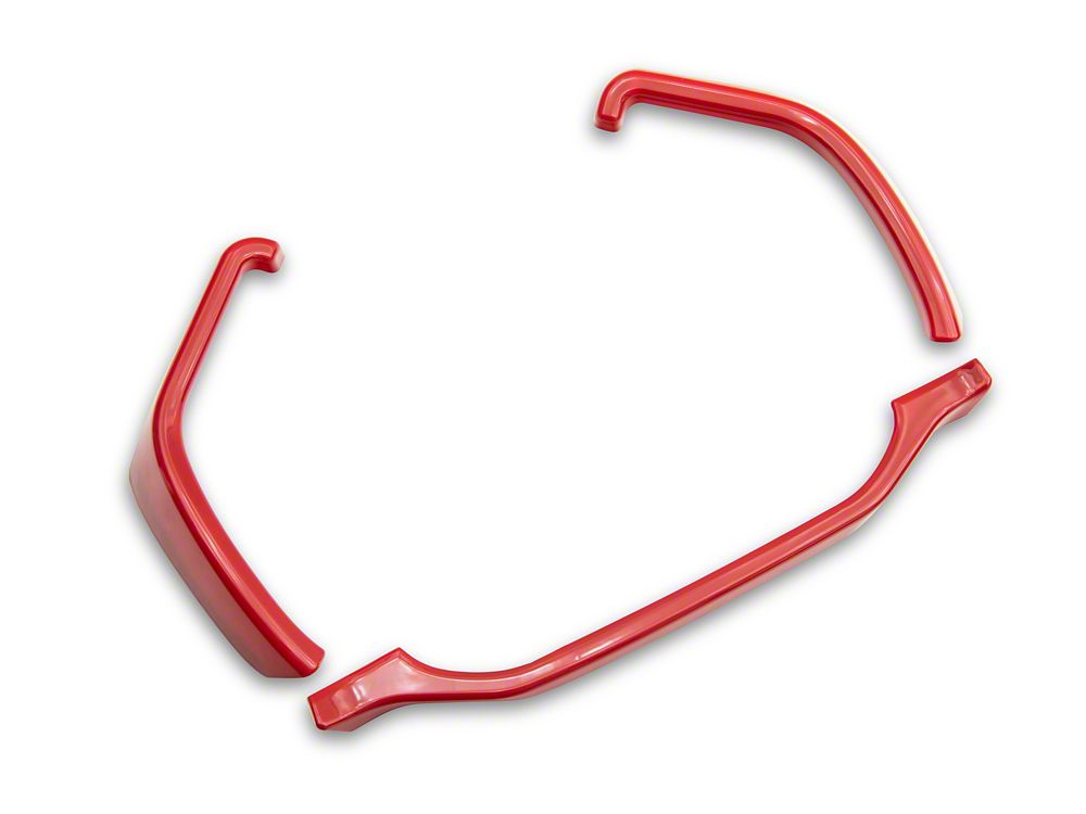 RedRock Gauge Cluster Bezel; Red (17-22 F-350 Super Duty)