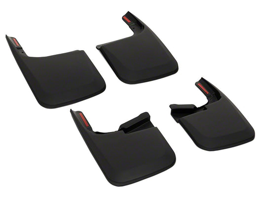 RedRock Molded Mud Guards; Front and Rear (17-25 F-350 Super Duty SRW w/o OE Fender Flares)
