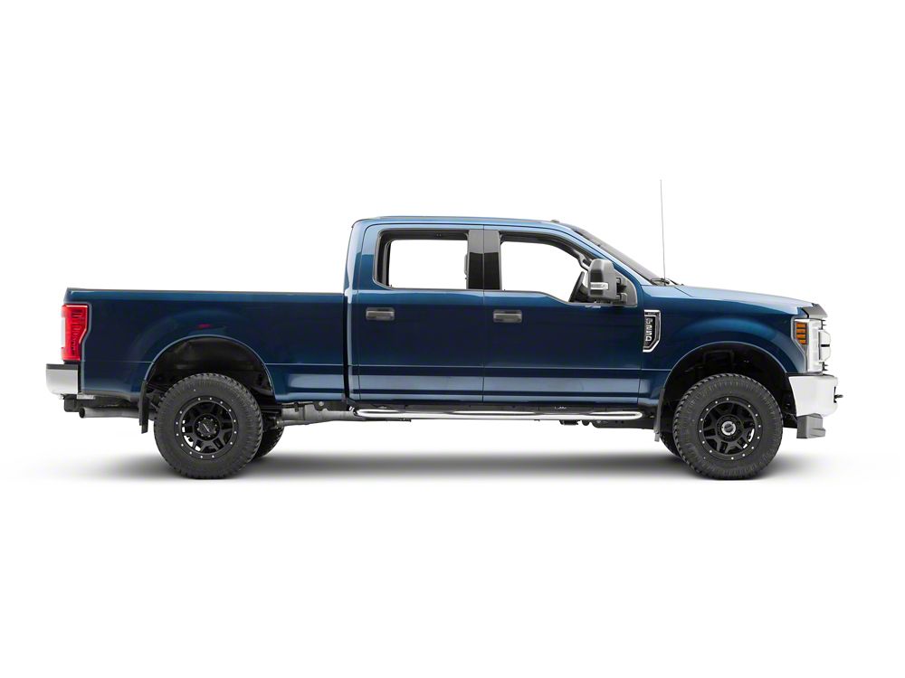 RedRock 3-Inch Side Step Bars; Stainless Steel (17-25 F-350 Super Duty SuperCrew)
