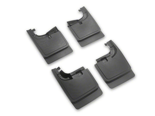 RedRock Molded Mud Guards; Front and Rear (17-22 F-350 Super Duty SRW w/o OE Fender Flares)