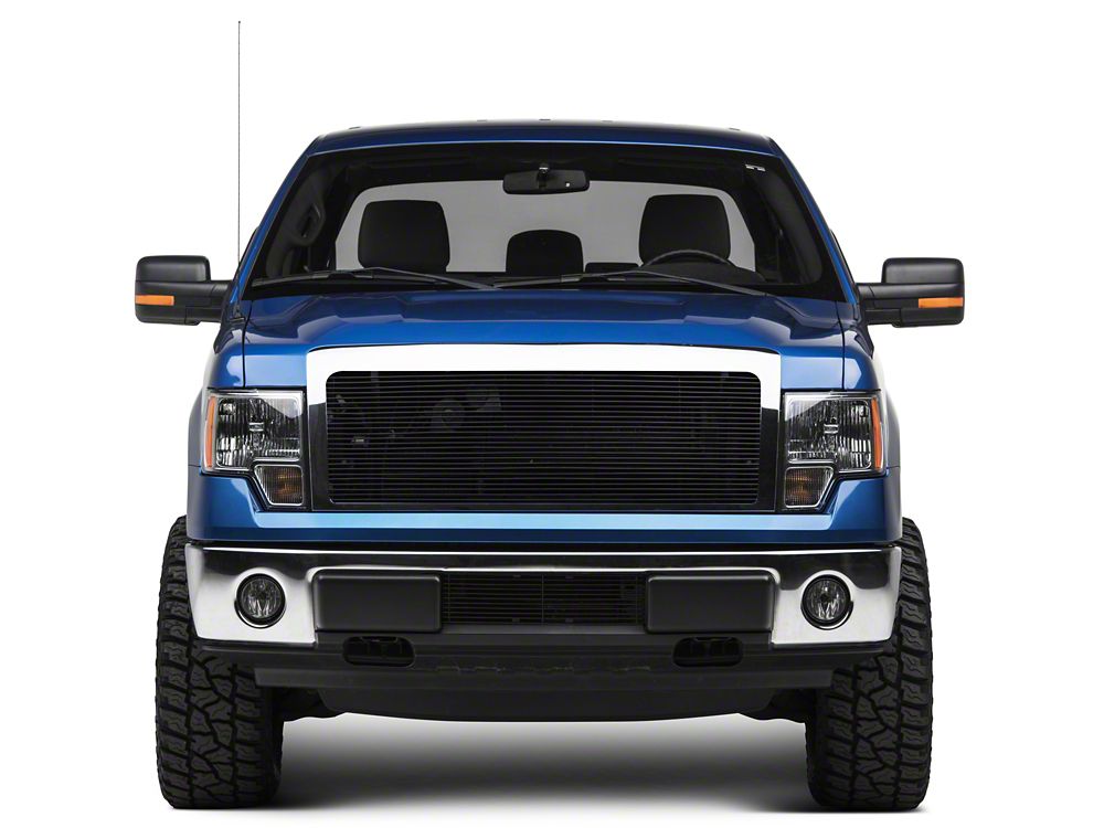 RedRock Lower Bumper Grille Insert; Black (09-14 F-150, Excluding Raptor, Harley Davidson & 2011 Limited)