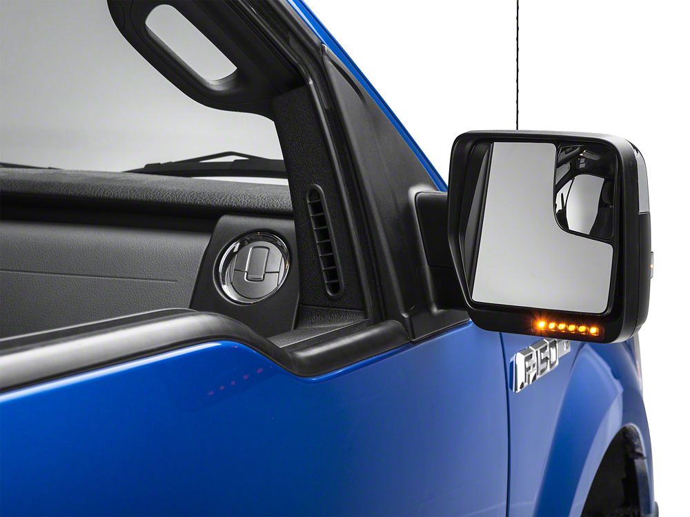 RedRock Performance Powered Heated Mirrors with LED Signals; Chrome (04-12 F-150)