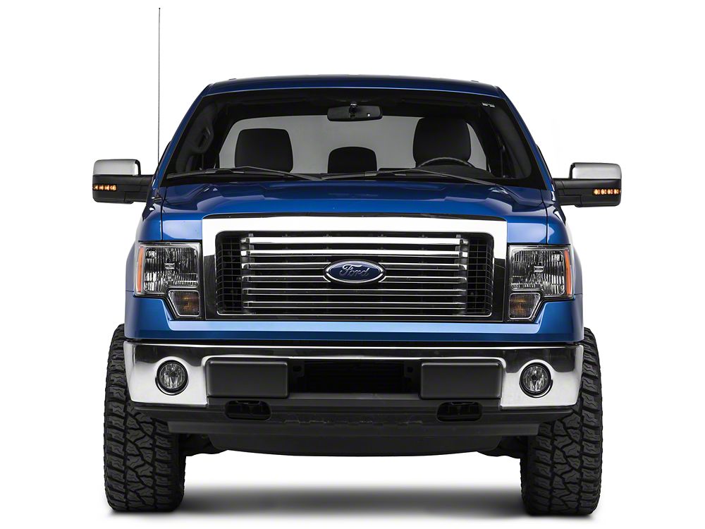 RedRock Performance Powered Heated Mirrors with LED Signals; Chrome (04-12 F-150)