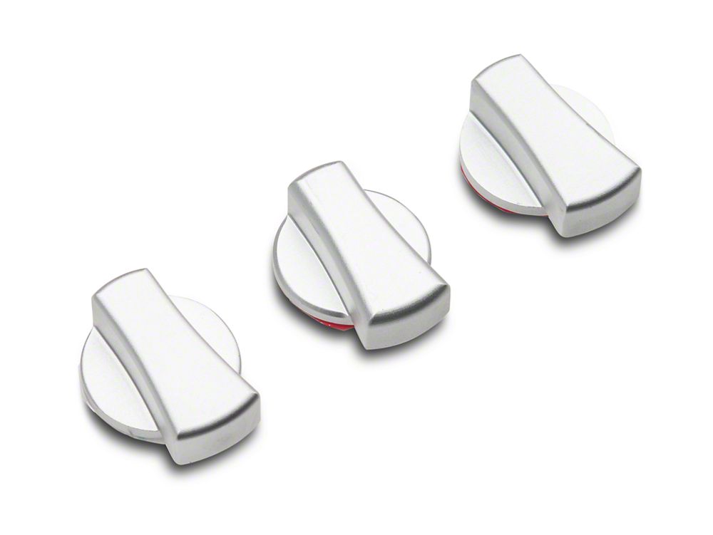 RedRock A/C Knob Covers; Satin (04-08 F-150)