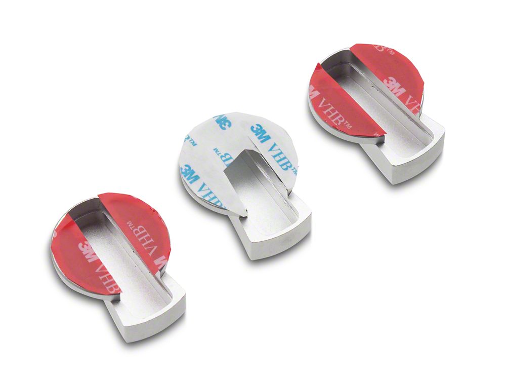 RedRock A/C Knob Covers; Satin (04-08 F-150)
