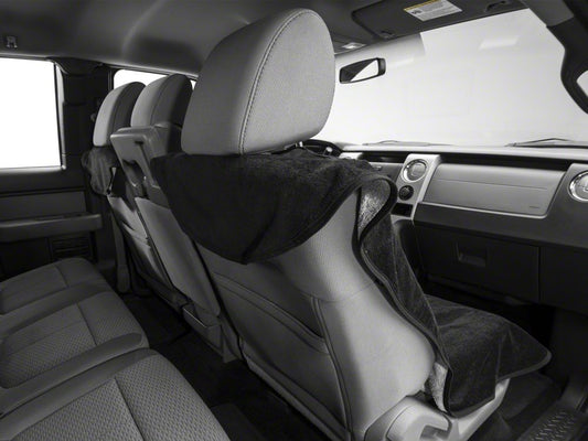 RedRock Alterum Series Seat Armour Protective Cover with Ford Oval Logo; Black (97-25 F-150)