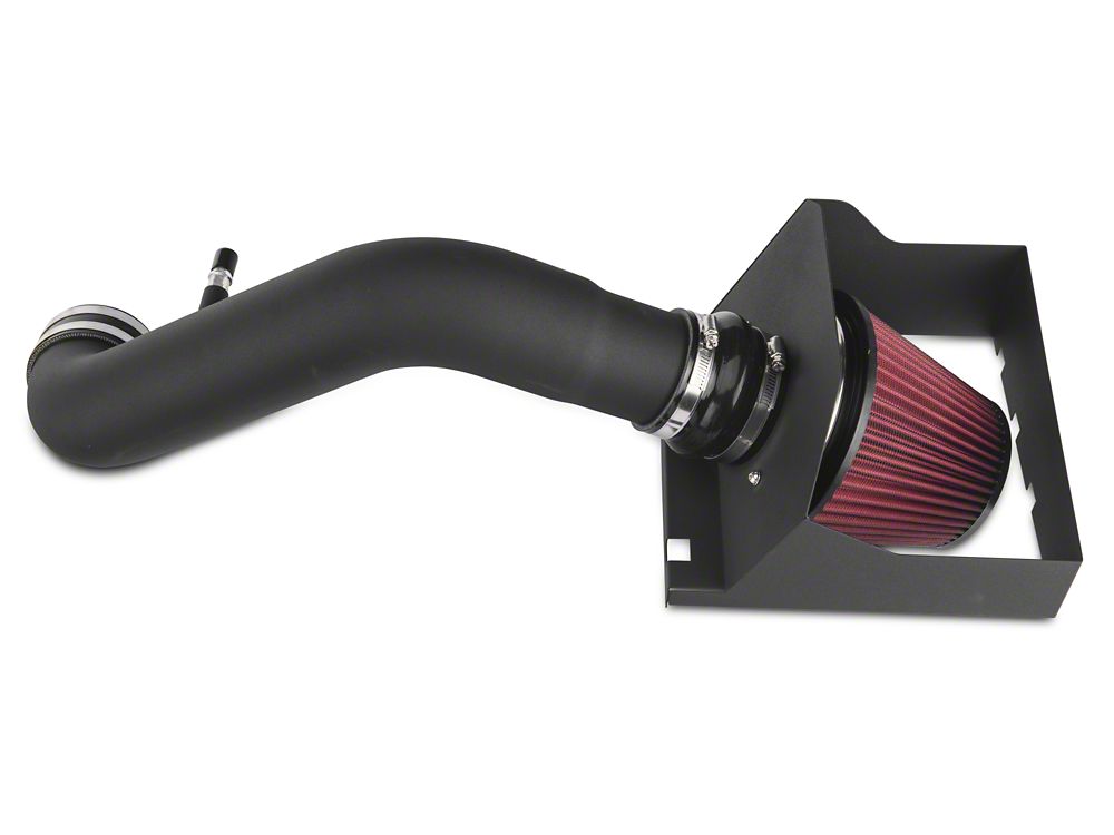 RedRock Cold Air Intake; Black Wrinkle (11-14 5.0L F-150)