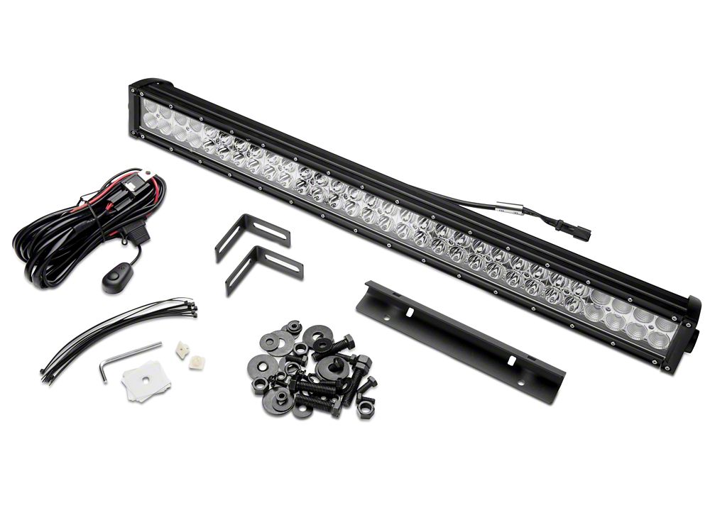 RedRock Tubular Off-Road Front Bumper with 30-Inch LED Light Bar (10-14 F-150 Raptor)