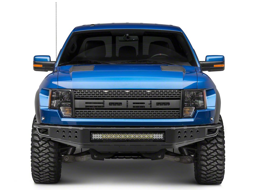 RedRock Tubular Off-Road Front Bumper with 30-Inch LED Light Bar (10-14 F-150 Raptor)