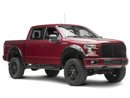 RedRock Wire Mesh Upper Replacement Grille; Black (15-17 F-150, Excluding Raptor)